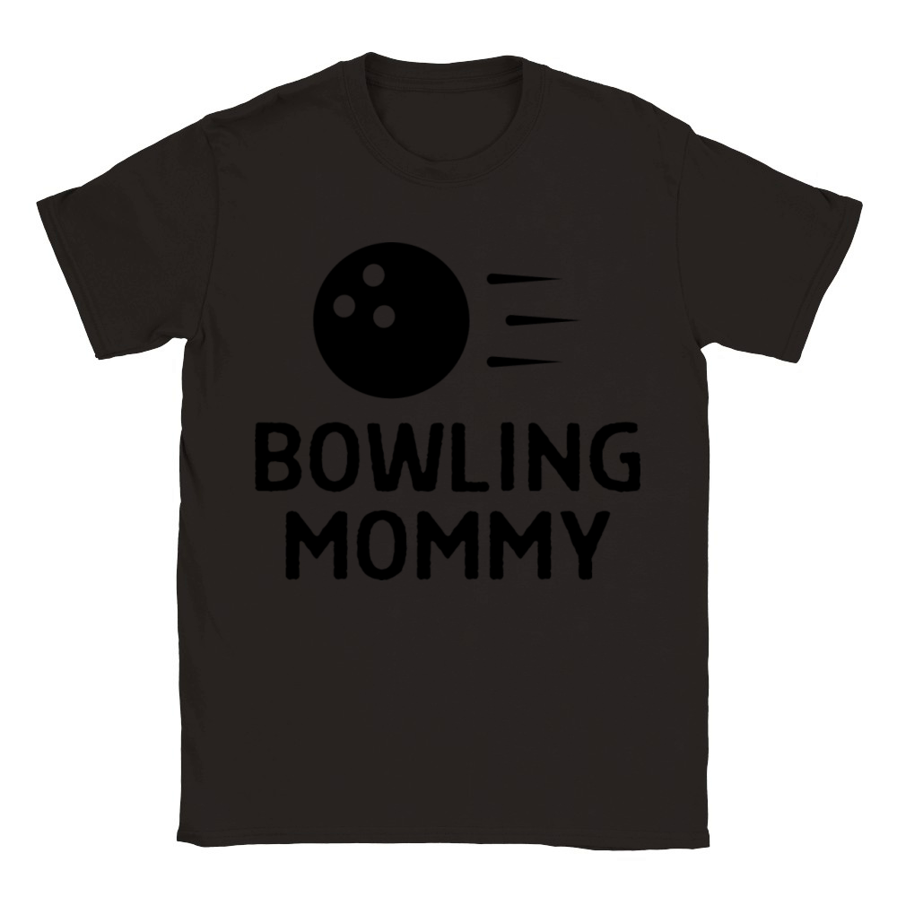 Bowling Mommy Bowler Quote Saying Classic Kids Crewneck T-shirt