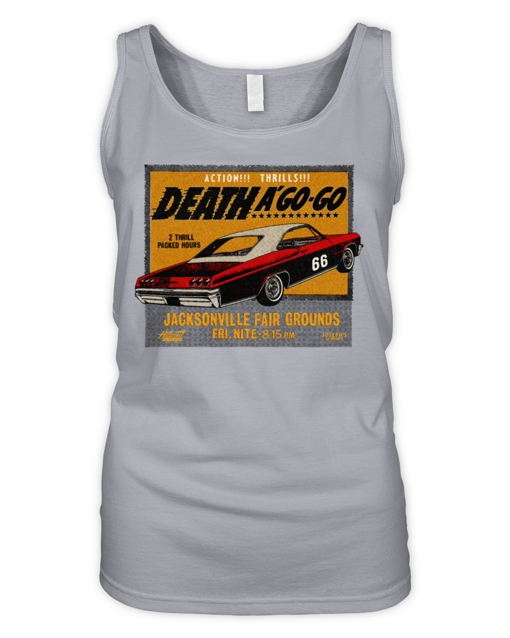 Vintage Muscle Car Race Event Organic Women's Tank Top