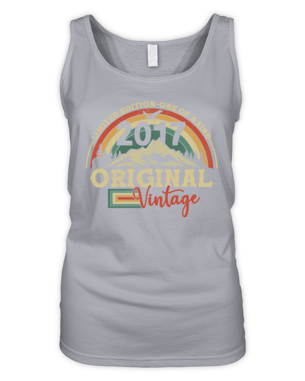 Vintage Retro 2017 Birthday Gift Organic Women's Tank Top