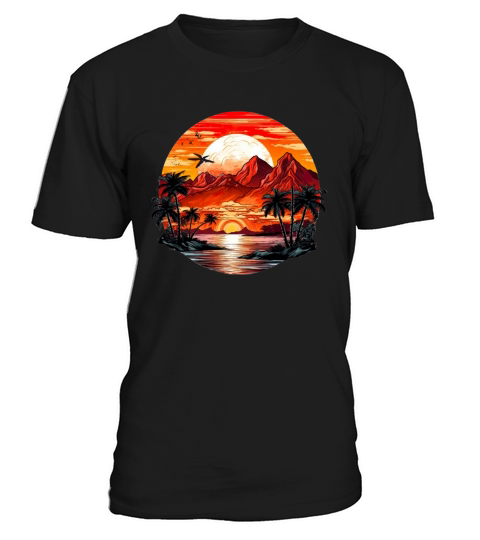 Sunset in the mountains T-Shirt Unisex