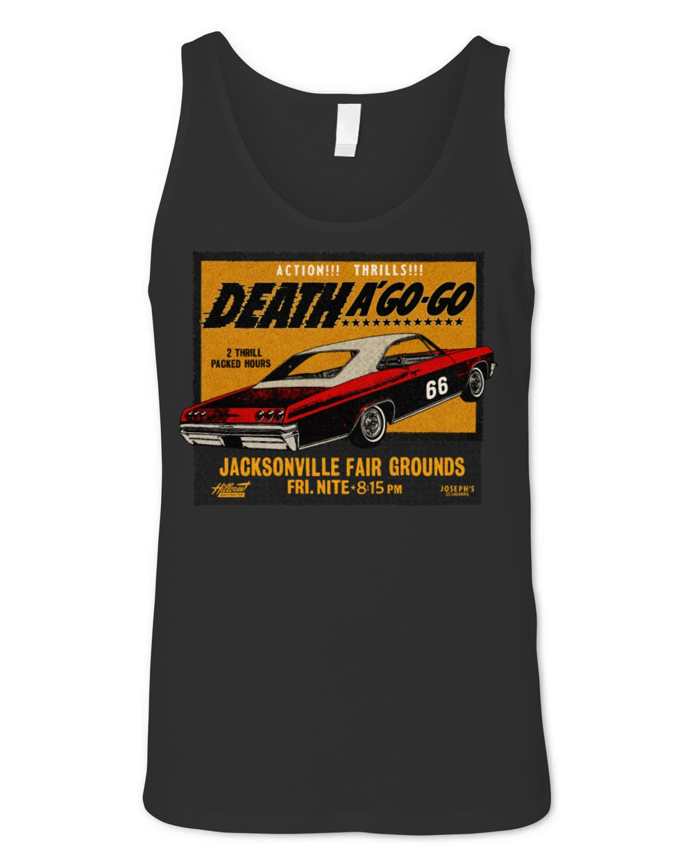 Vintage Muscle Car Race Event Unisex Jersey Tank