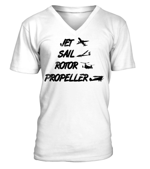 Funny Aircraft Lover V-Neck T-shirt