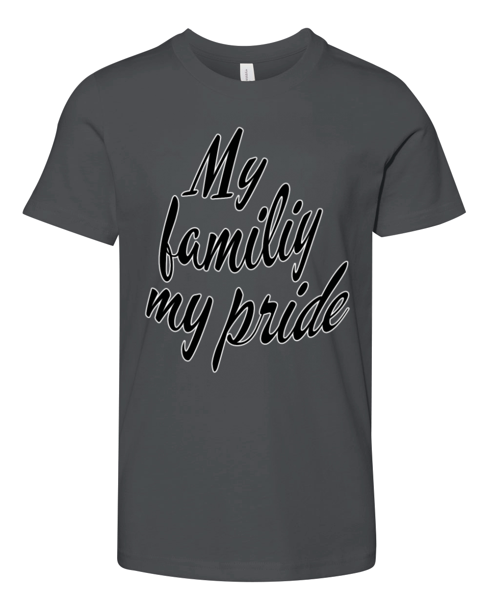 My family my pride Youth Unisex Jersey Tee
