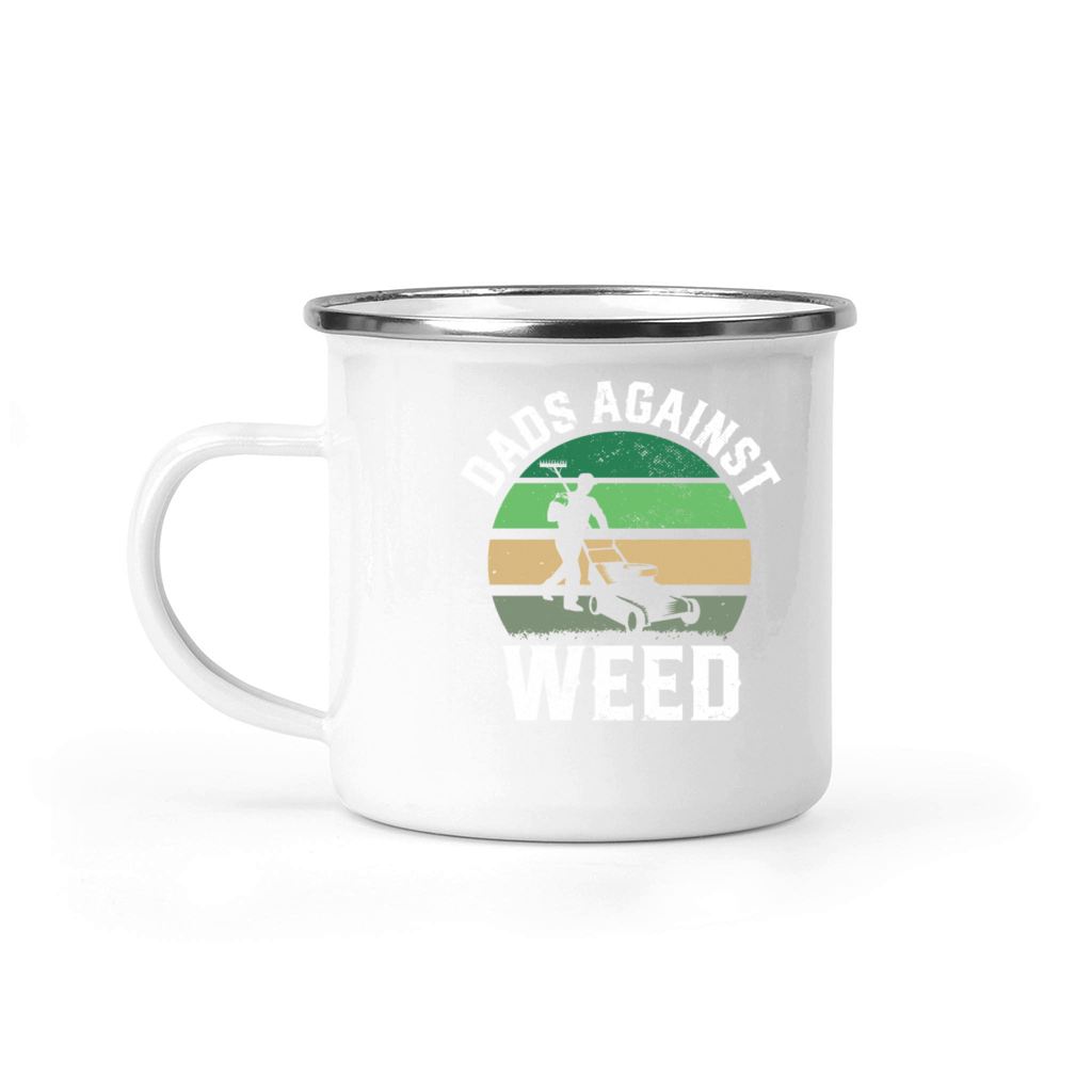 Dads Against Weed Lawnmower Dad Funny Gardening Camping Mug