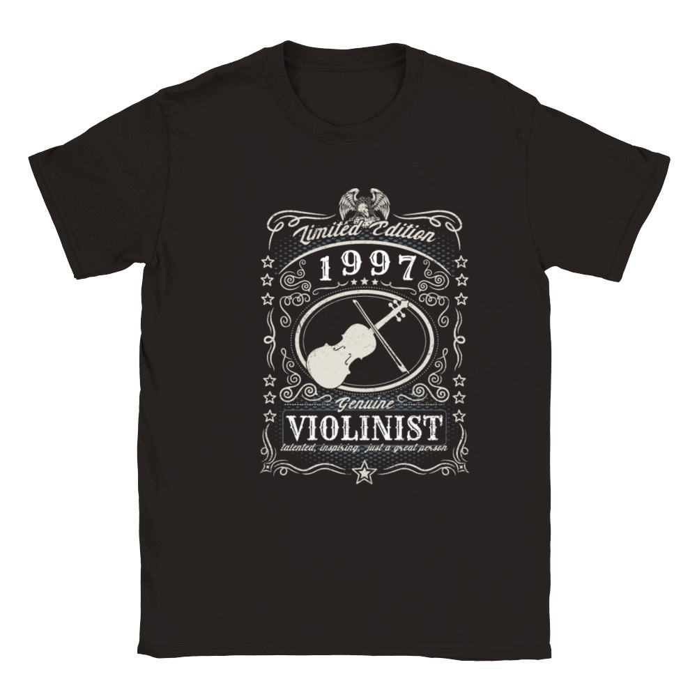 Vintage 1997 Violinist Birthday Gift Violin Player Classic Kids Crewneck T-shirt