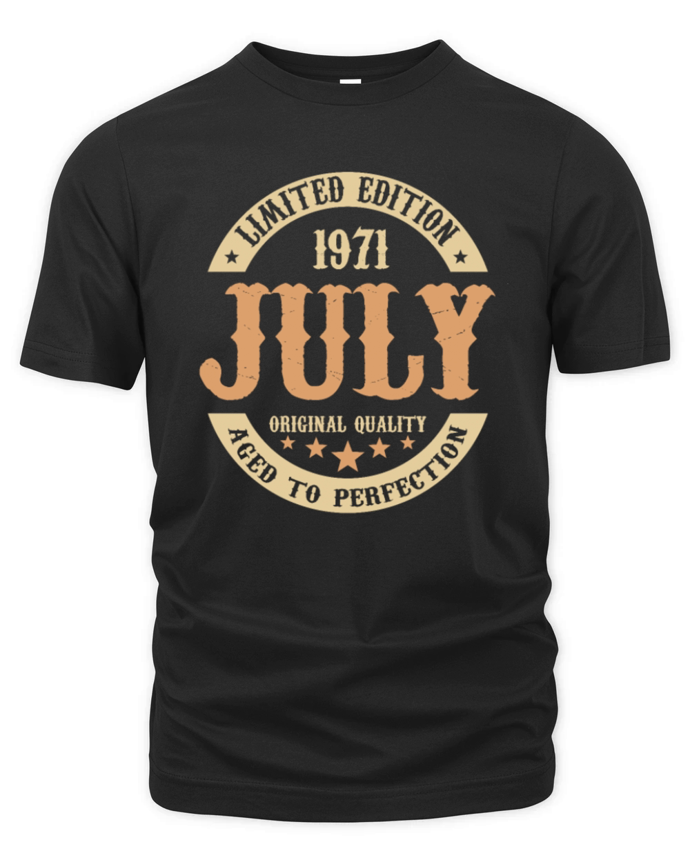 July 1971 Vintage Birthday Present Organic Unisex T-shirt