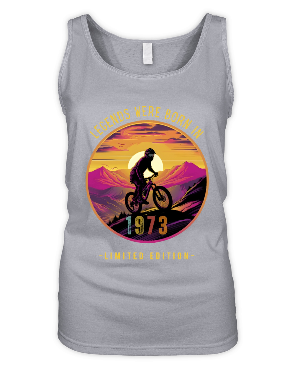 Legends of mountain biking were born in 1973 Organic Women's Tank Top