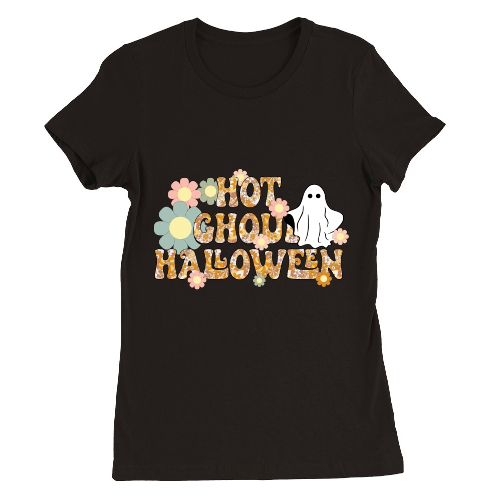 Hot Ghoul Halloween Shirt Unisex Premium Womens Crewneck T-shirt