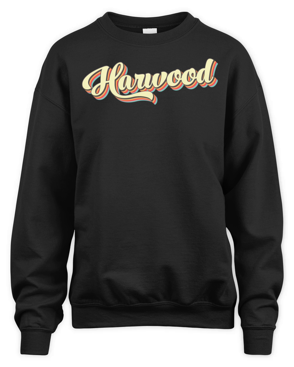 Harwood Baseball Font Unisex Premium Crewneck Sweatshirt