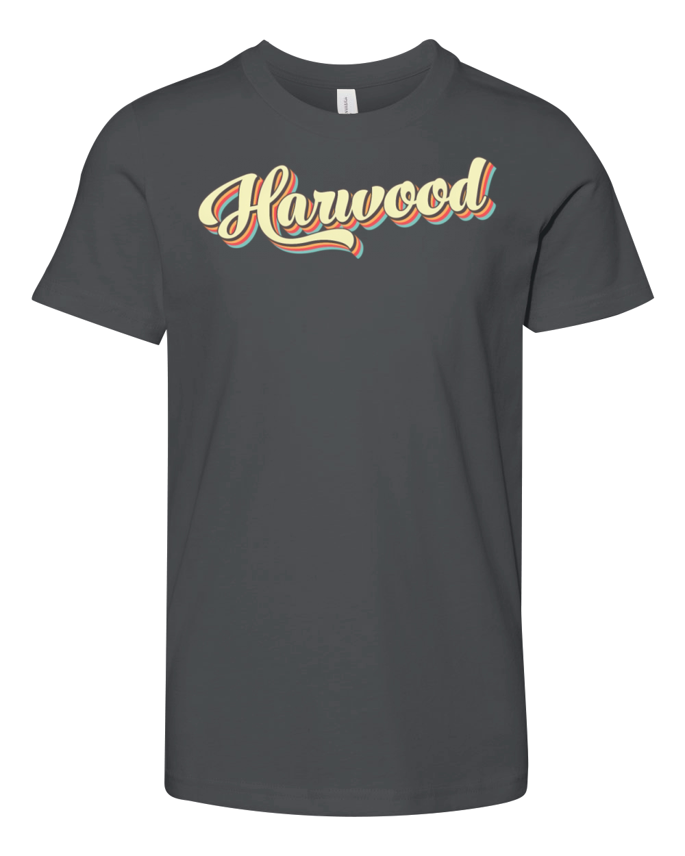 Harwood Baseball Font Youth Unisex Jersey Tee