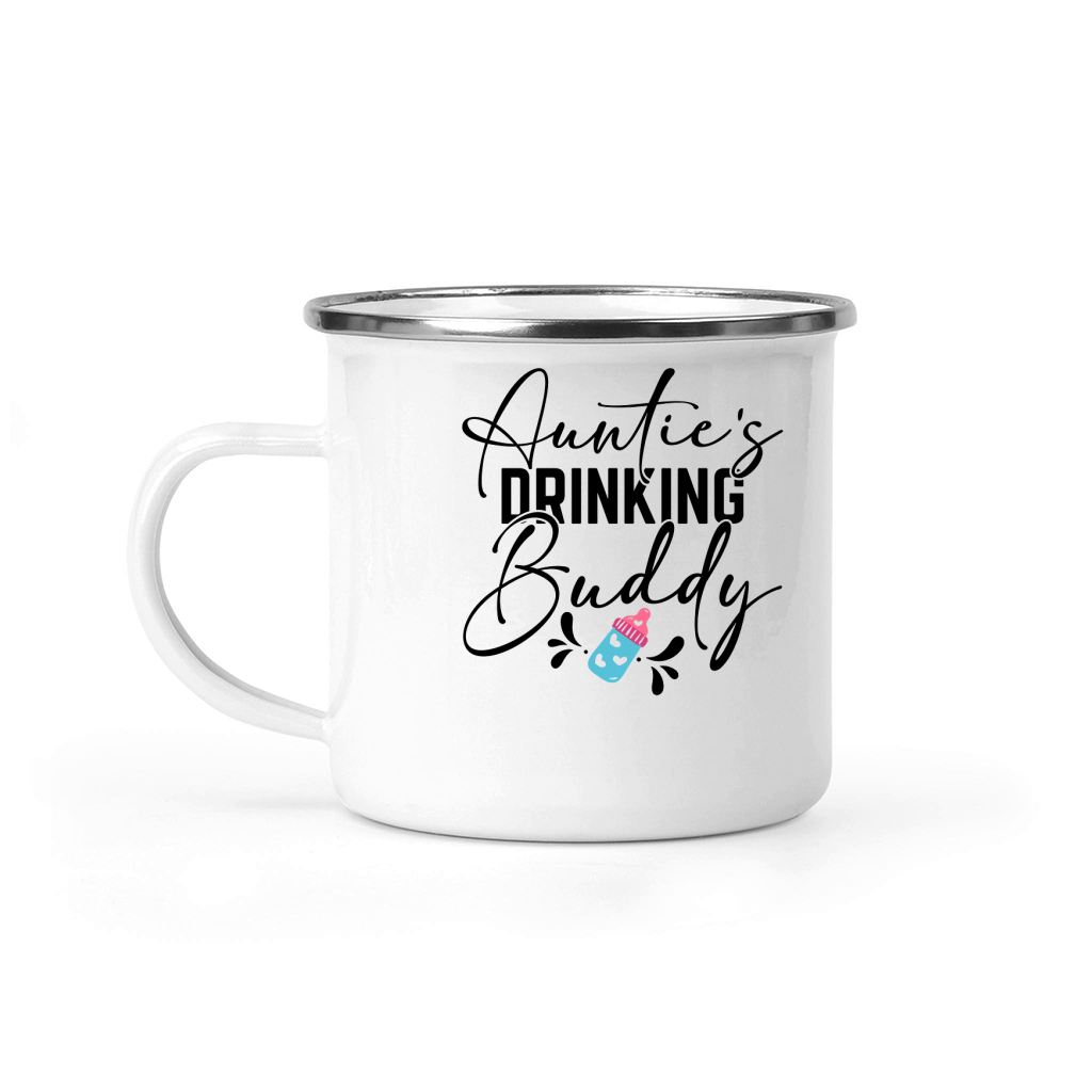 Aunties drinking buddy Camping Mug