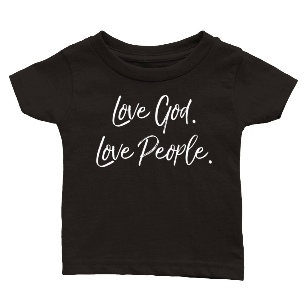 Love Others Quote Christian Saying Love God Love P Classic Baby Crewneck T-shirt