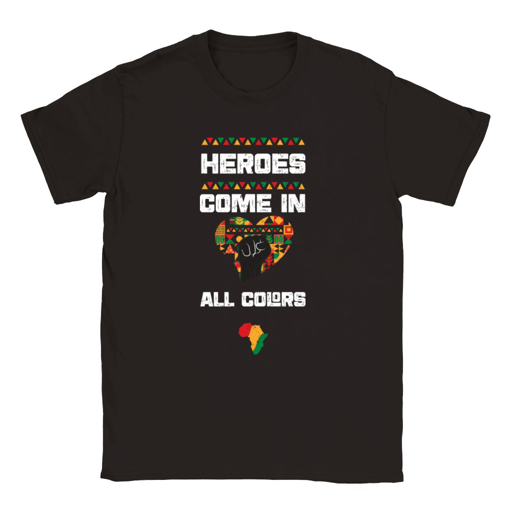 Heroes come in all Colors Classic Kids Crewneck T-shirt
