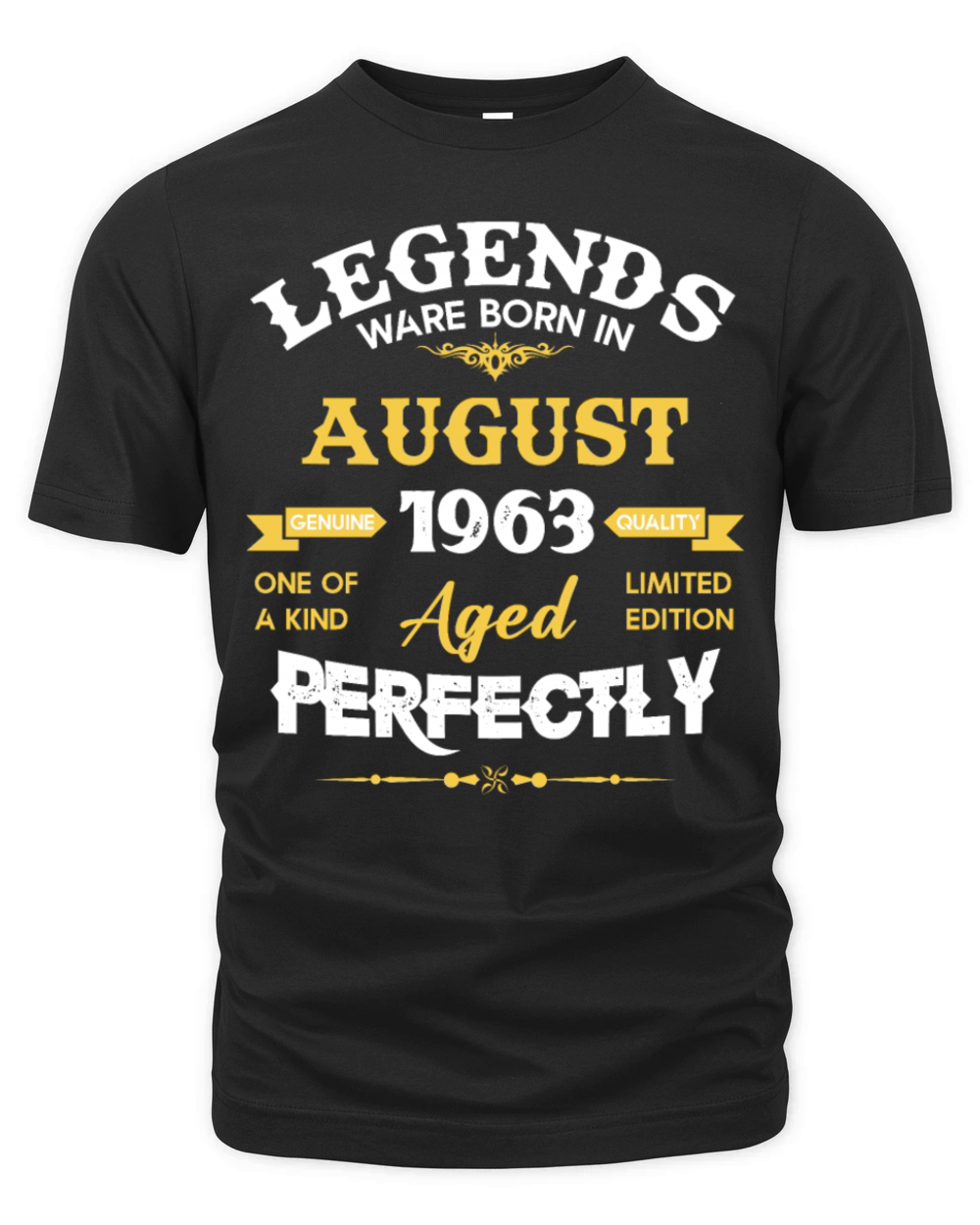 Vintage Aged To Perfection August 1963 Organic Unisex T-shirt