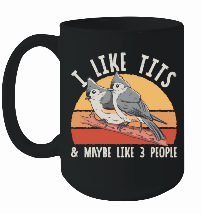 Bird Watcher Retro Vintage Tit Ceramic Mug