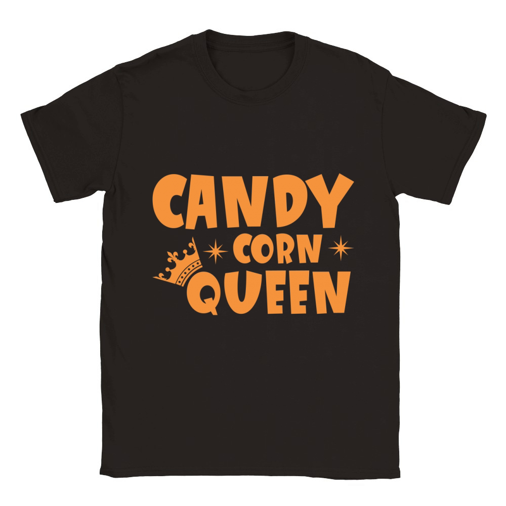 Candy Corn Queen Cute Halloween Classic Kids Crewneck T-shirt