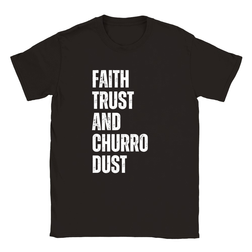 Faith Trust Churro Dust Vintage Churros Classic Kids Crewneck T-shirt
