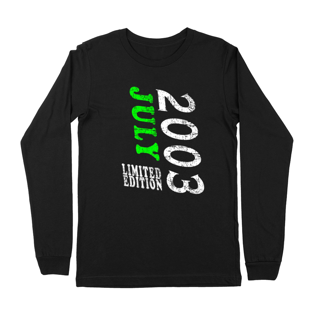 Vintage 2003 July birthday gift born Premium Long Sleeve