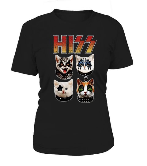Hiss Rock Band Kiss Cat Women's T-Shirt