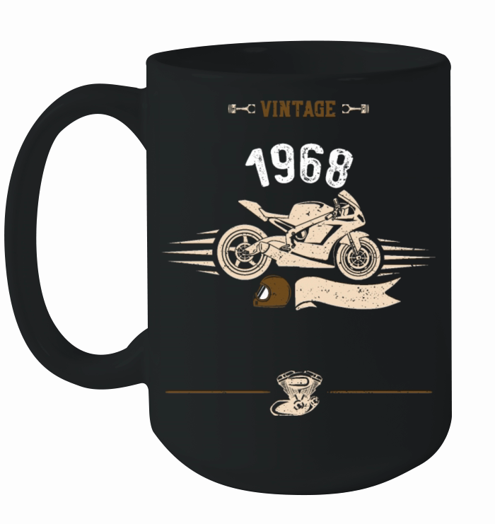 Vintage 1968 - Motorcycle Ceramic Mug