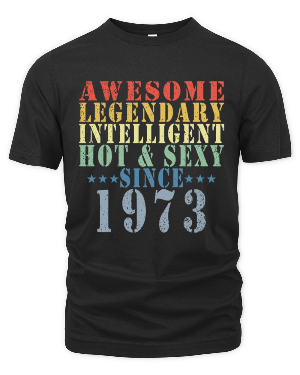 50th Birthday Man June Vintage 1973 Awesome Organic Unisex T-shirt