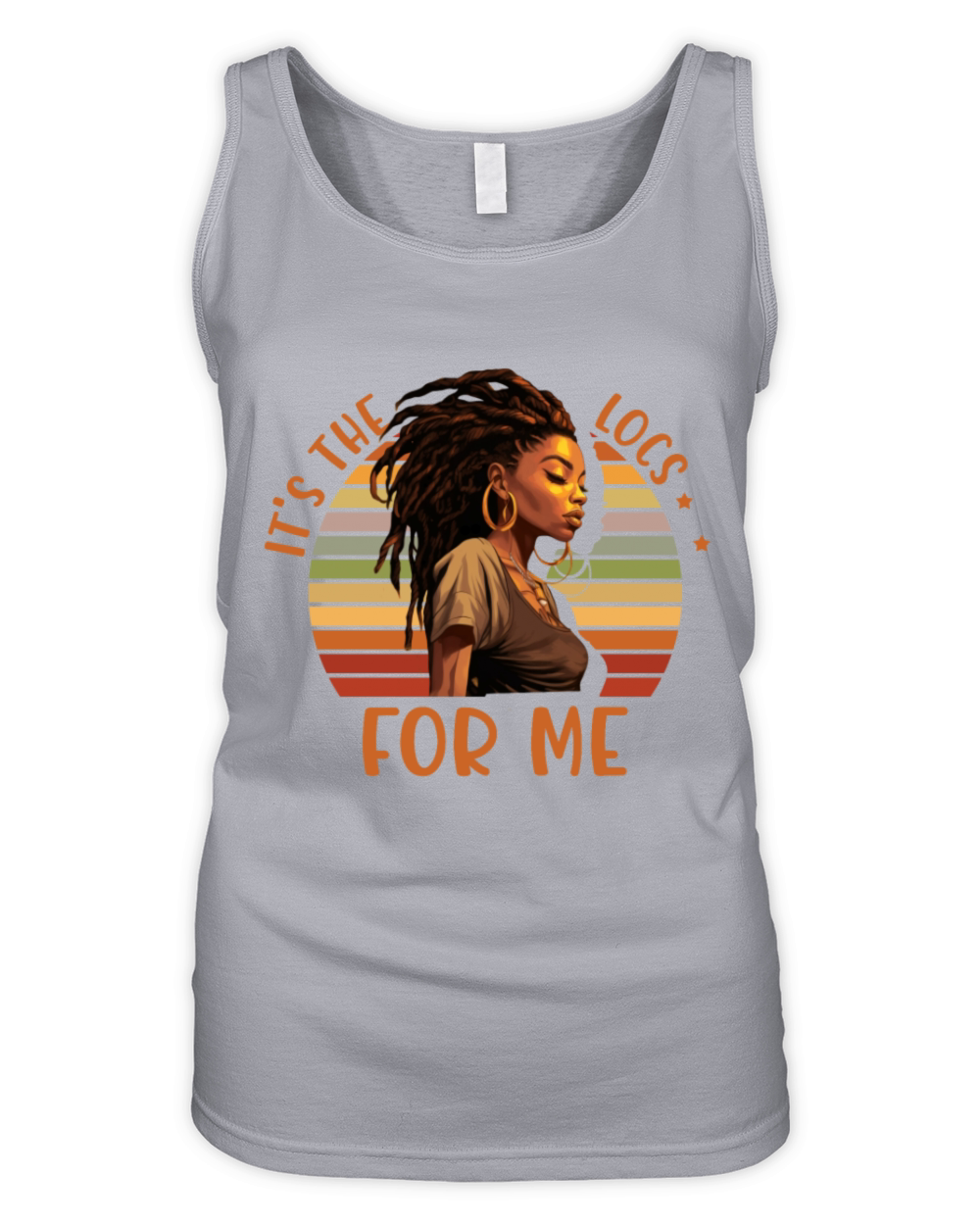 Its the Locs For Me - Afro Hair Black American Organic Women's Tank Top