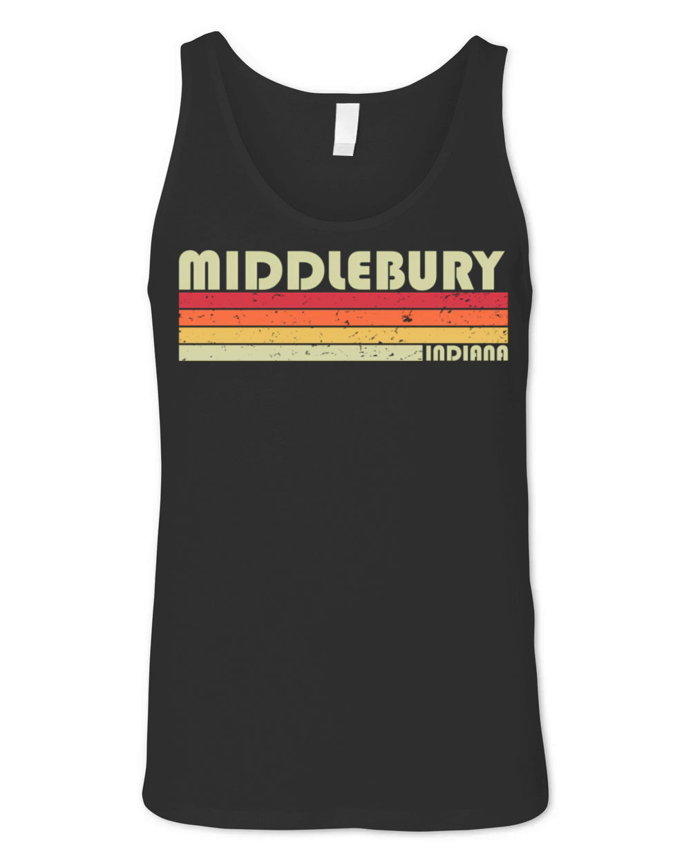 Middlebury In Indiana City Home Roots 80S Unisex Jersey Tank