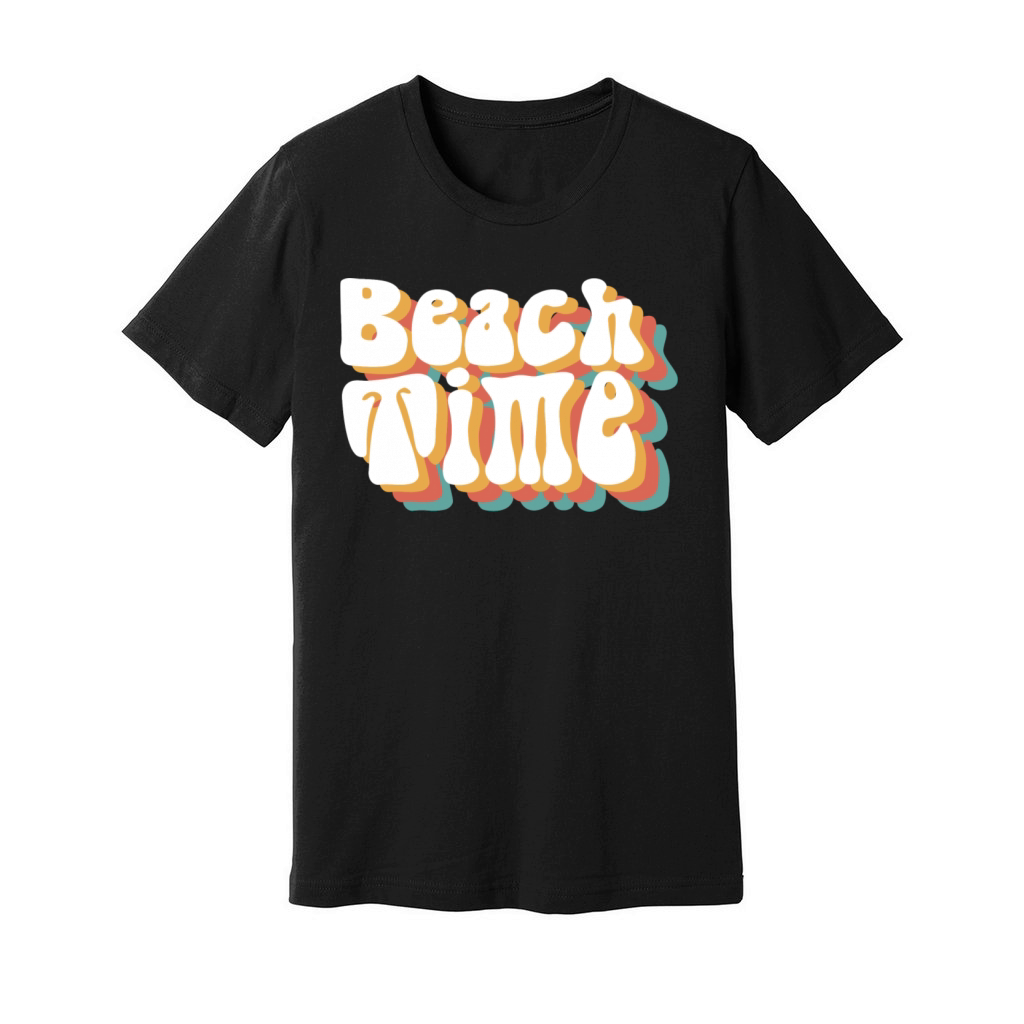 Vsco Girl Vintage Beach Time Retro Aesthetics Unisex Jersey Tee