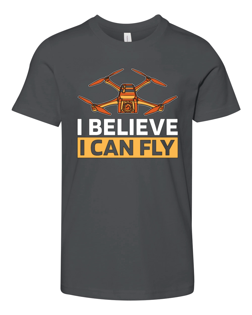 Drone Racing I Believe I Can Fly Racing Machine Youth Unisex Jersey Tee