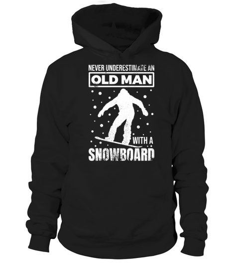 Old Snowboarder Grandpa Hoodie Unisex