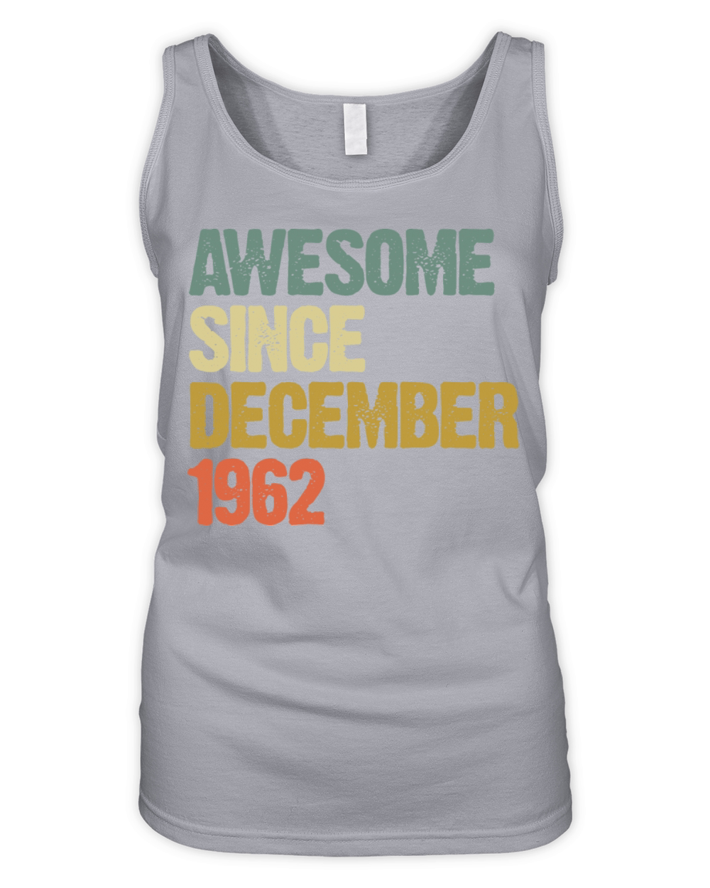 Vintage Awesome Since December 1962 Organic Women's Tank Top