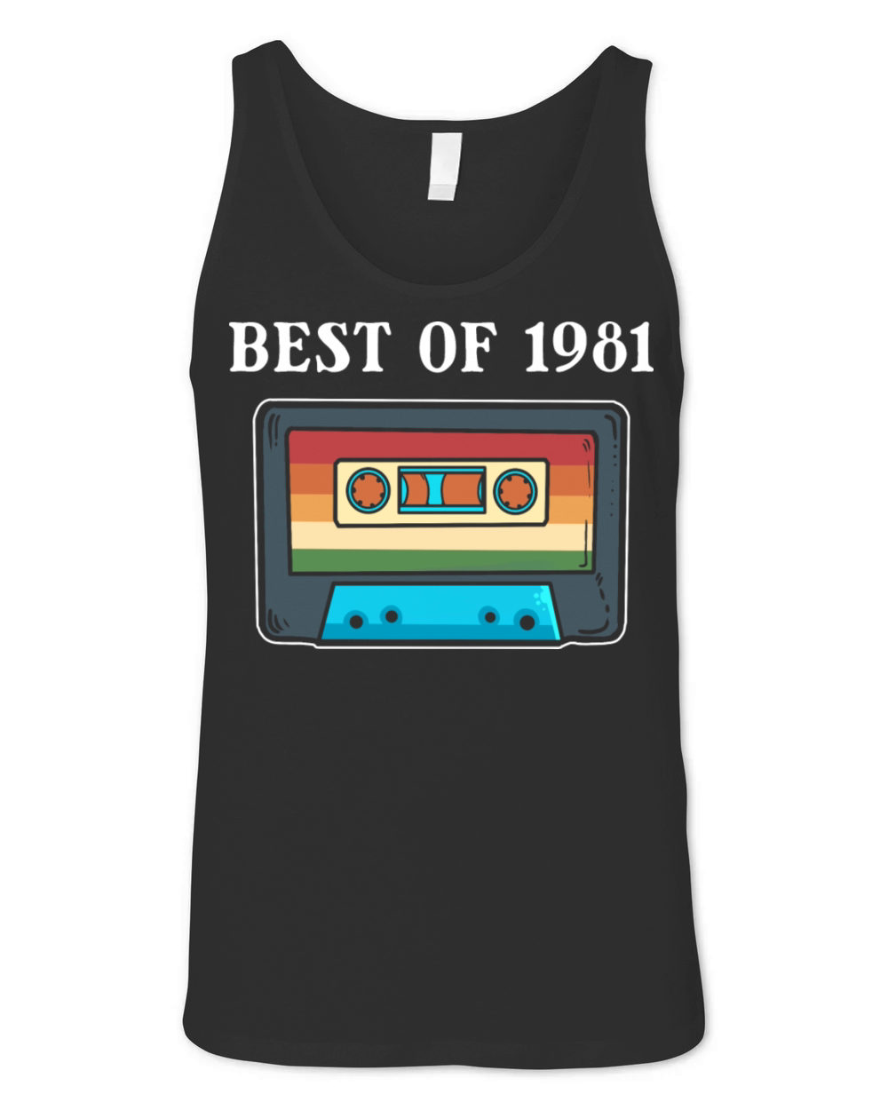 Best of 1981 Music Lover Gift Unisex Jersey Tank