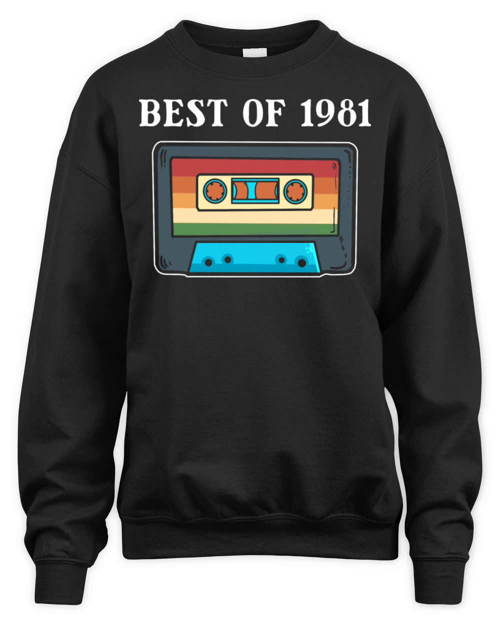 Best of 1981 Music Lover Gift Unisex Premium Crewneck Sweatshirt