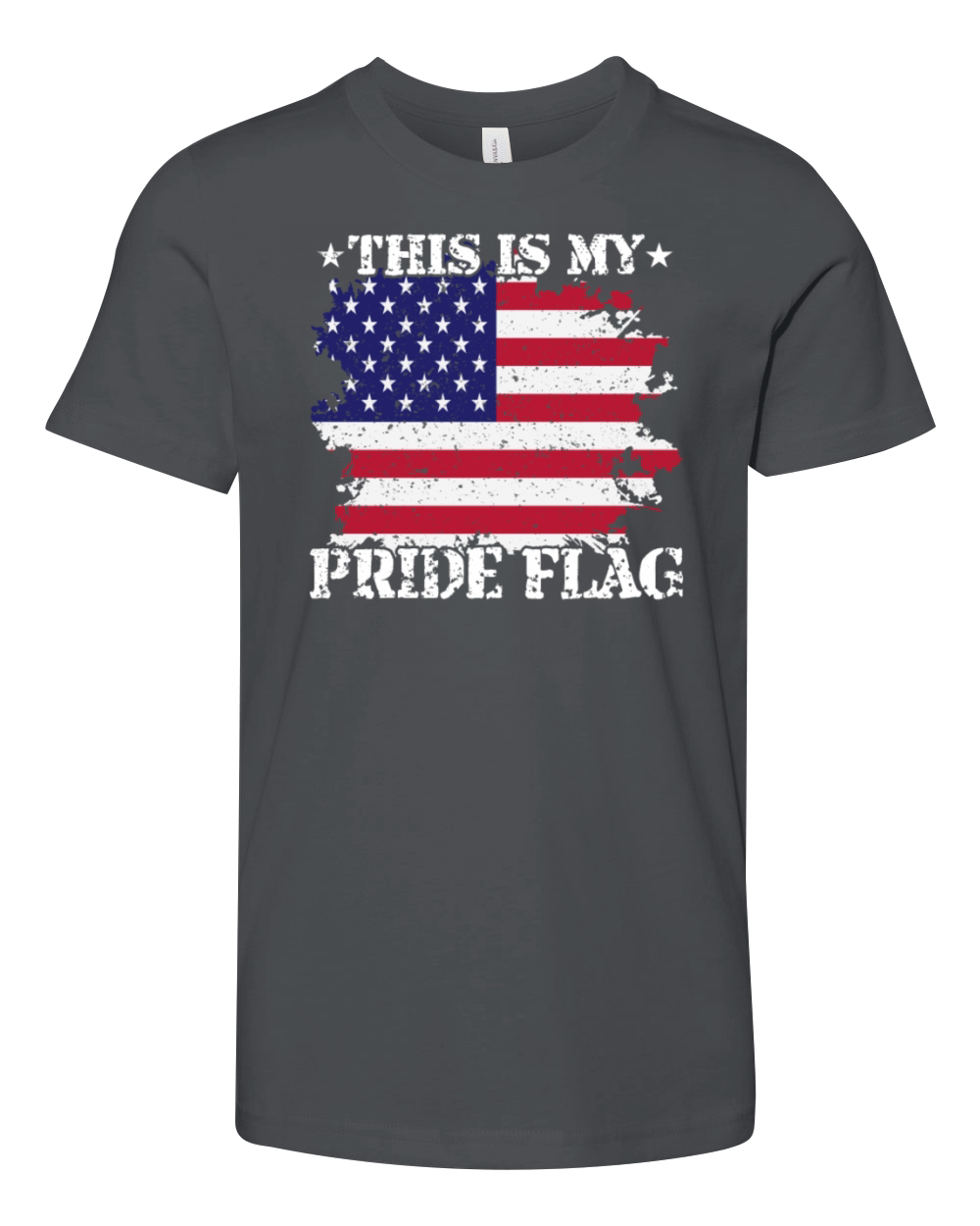 This Is My Pride Flag USA American 4th Of July Youth Unisex Jersey Tee