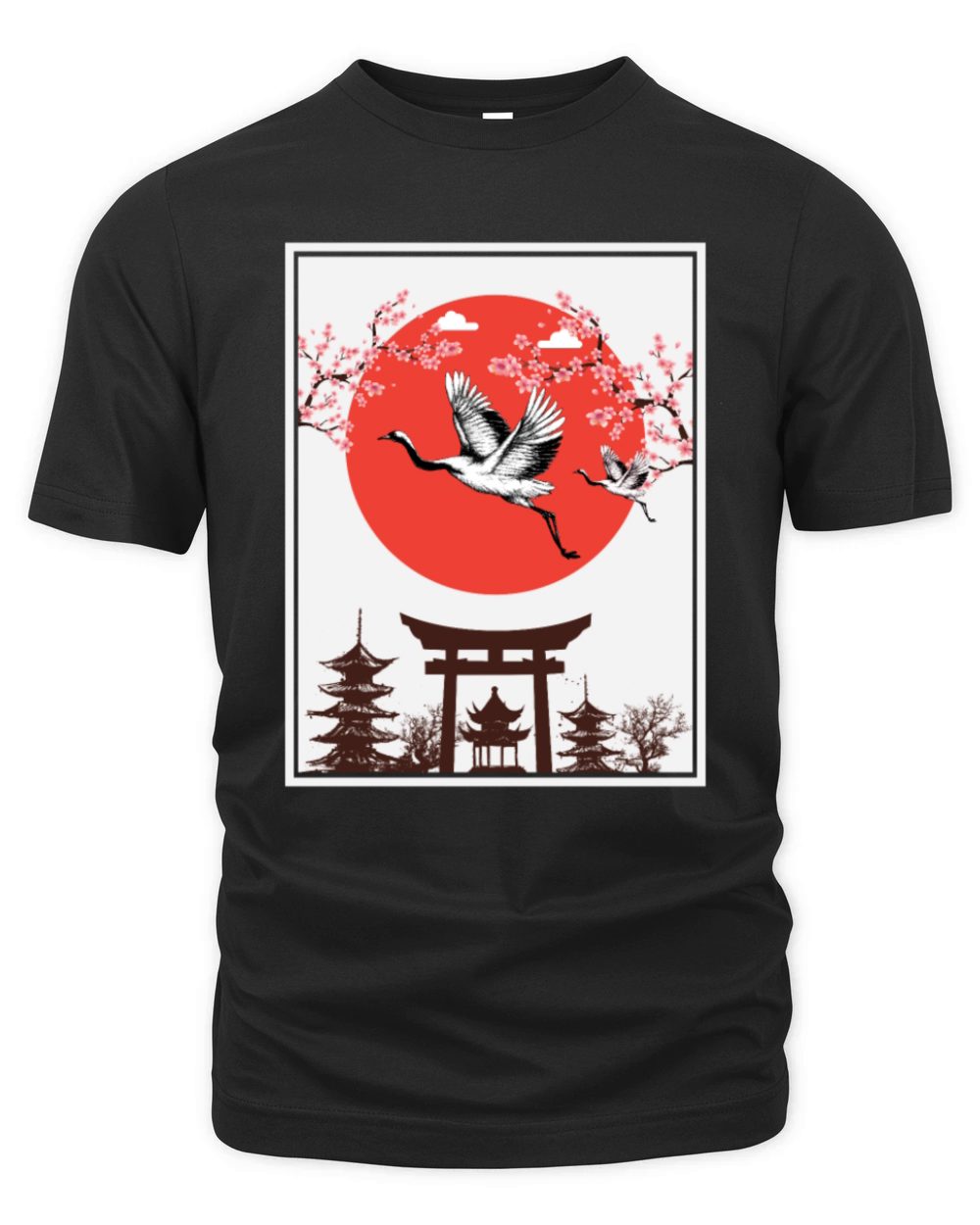 Vintage Retro Japanese Art Style Japan Lover Organic Unisex T-shirt