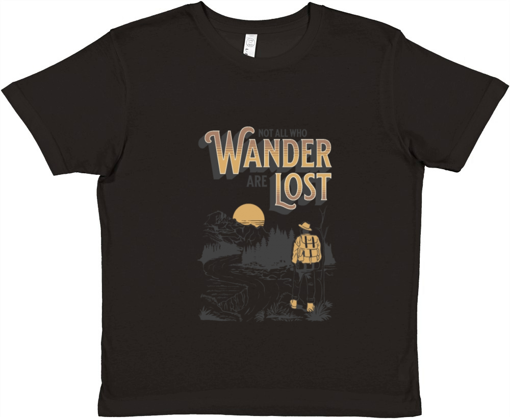 Not all who wander are lost Premium Kids Crewneck T-shirt
