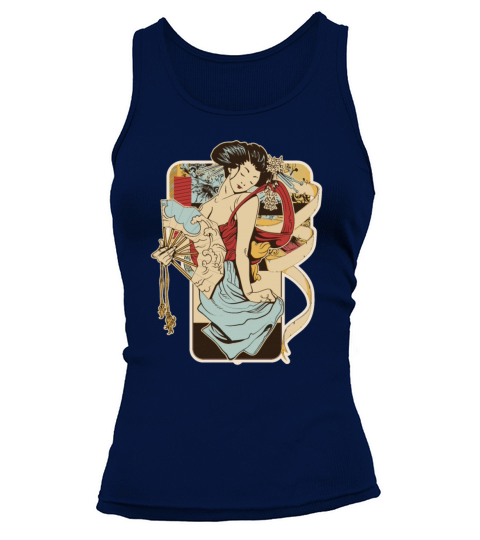 Japan Geisha girl maiko aesthetic 70s Tank top Woman