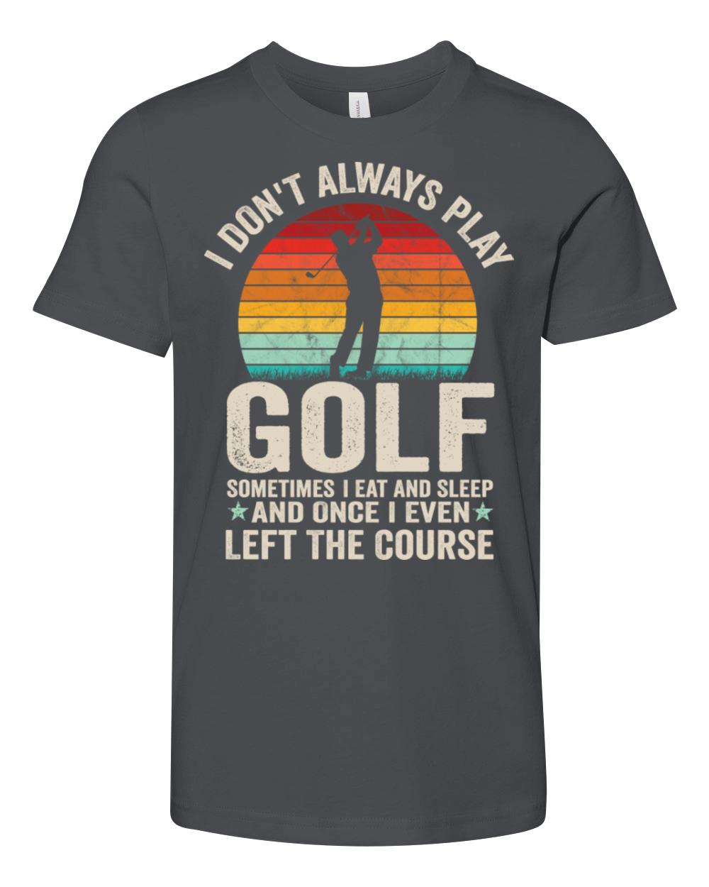 Fathers Day Gifts For Golf Dad Funny Golf Meme Youth Unisex Jersey Tee