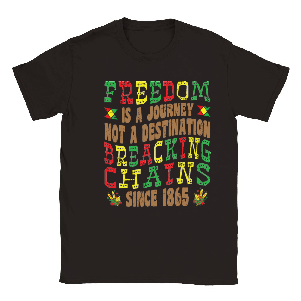 Breaking Chain Celebrate Juneteenth Black History Classic Kids Crewneck T-shirt