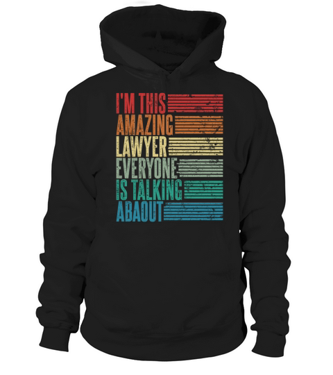 Vintage Lawyer Profession Gift Retro Hoodie Unisex