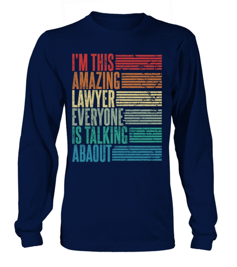 Vintage Lawyer Profession Gift Retro Long sleeved Unisex