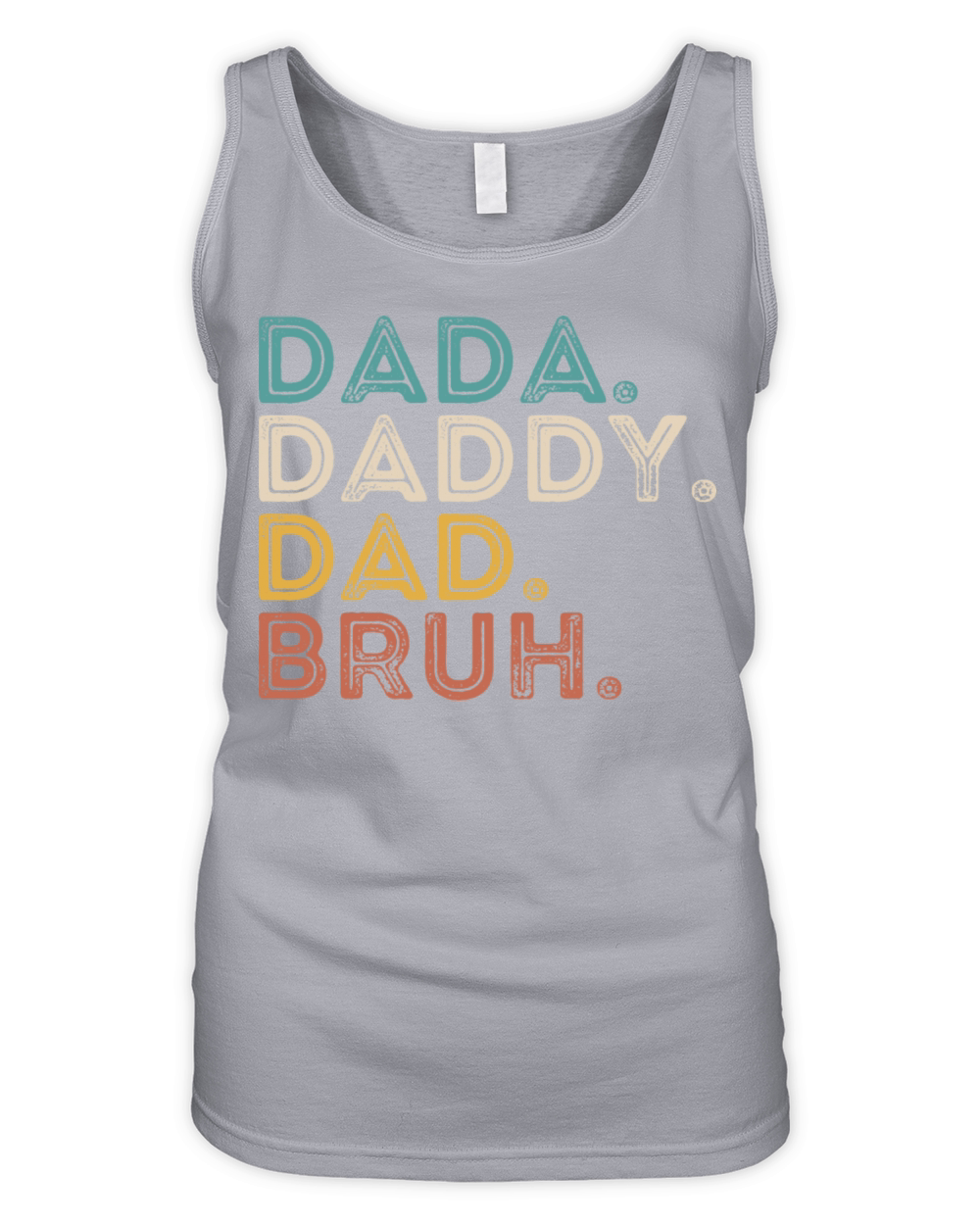 father Dada Daddy Dad Bruh Fathers Day Funny Vinta Organic Women's Tank Top
