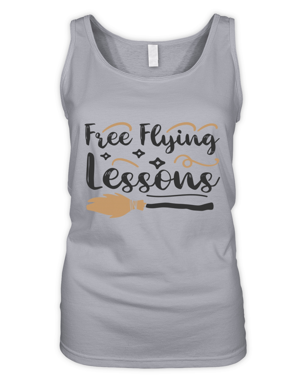 Free Flying Lessons Shirt Basic Witch Shirt Halloween Witch Organic Women's Tank Top