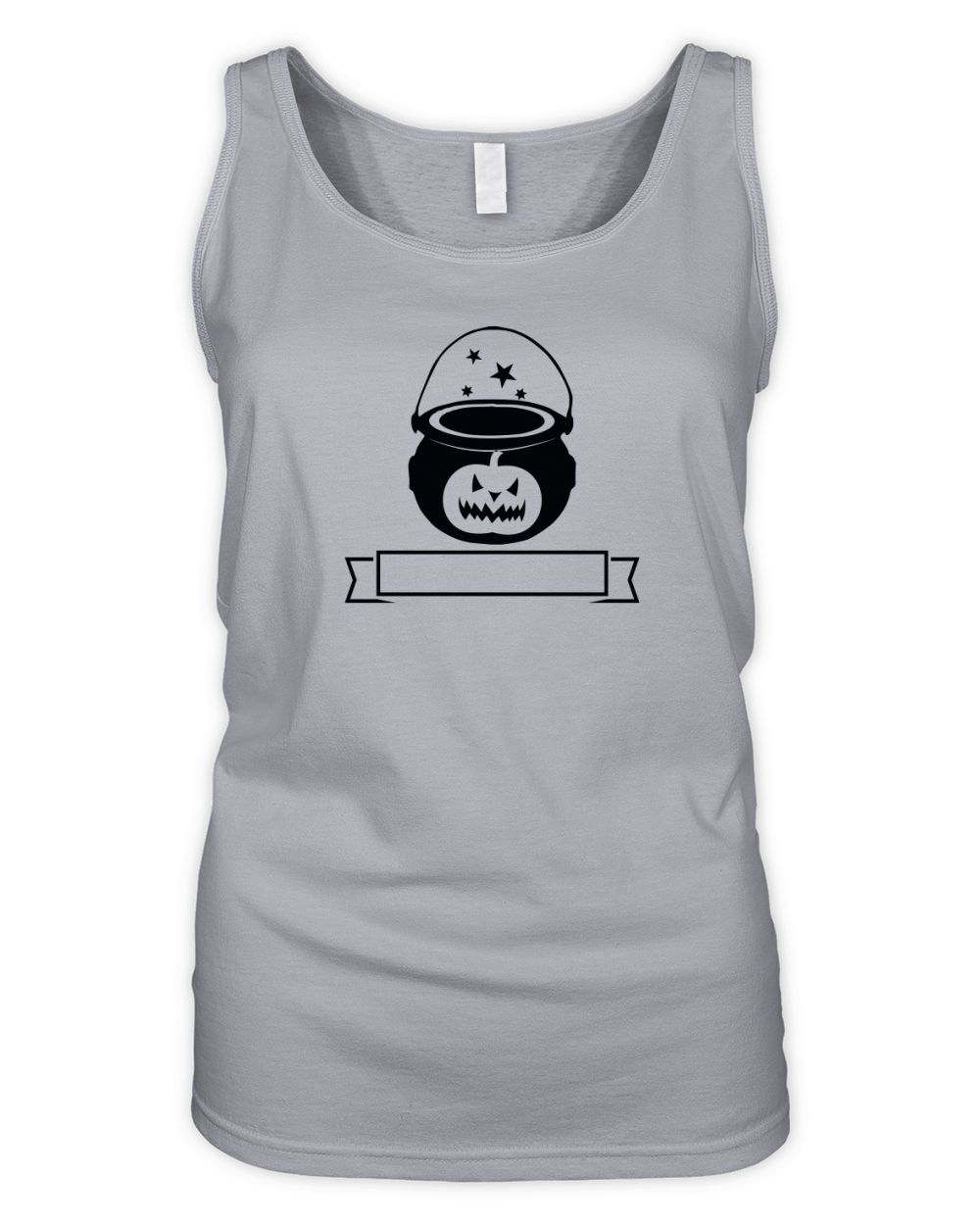 HALLOWEEN BADGE Witch cauldron pumpkin Organic Women's Tank Top