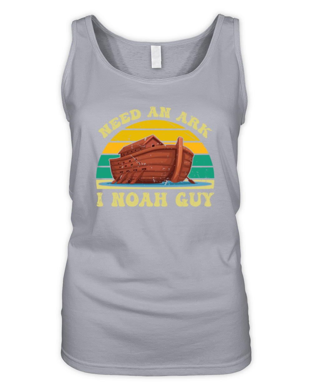 Retro Vintage Need An Ark I Noah Guy Christian Organic Women's Tank Top