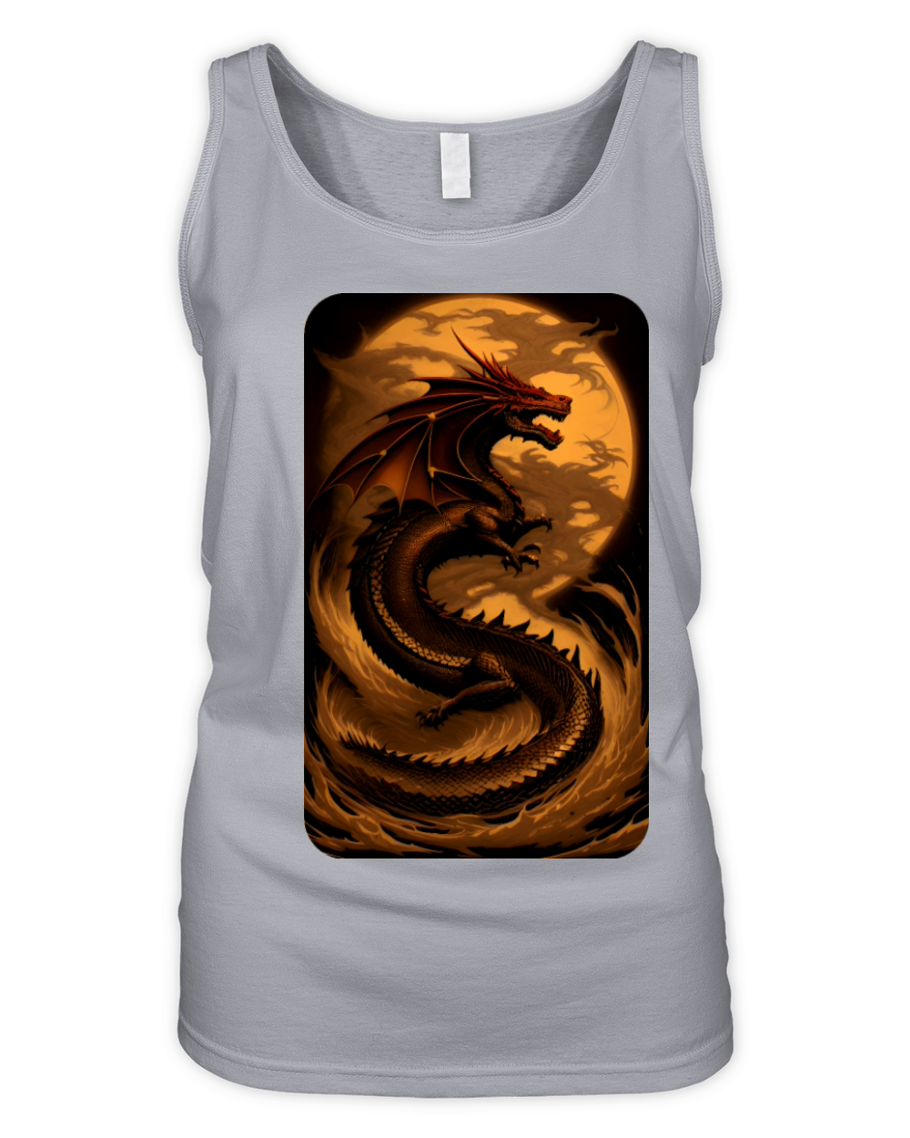 Vintage Dragon Art by Dreamscape Shirts Organic Women's Tank Top