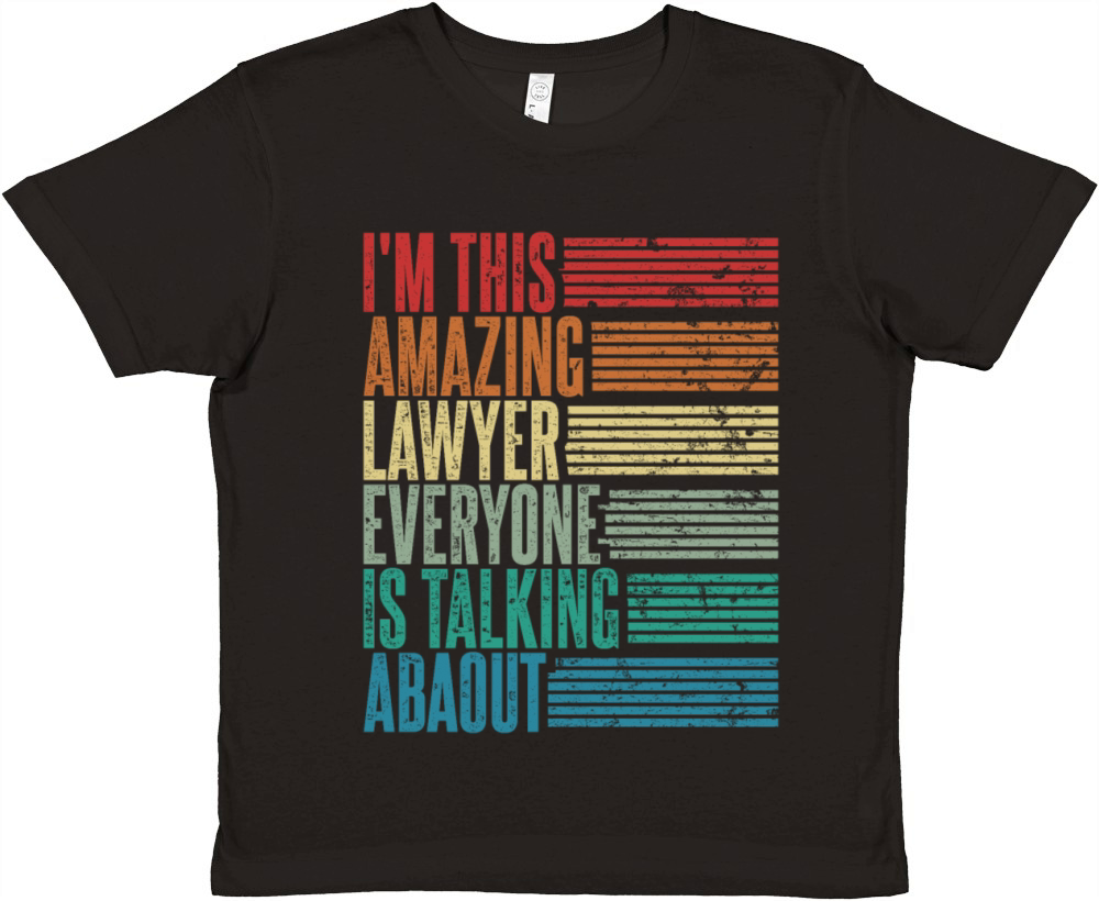 Vintage Lawyer Profession Gift Retro Premium Kids Crewneck T-shirt