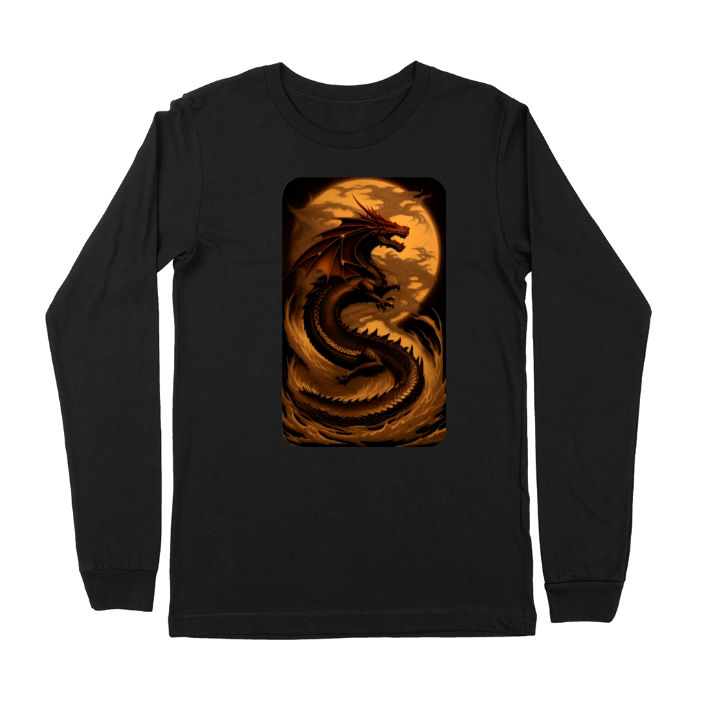 Vintage Dragon Art by Dreamscape Shirts Premium Long Sleeve