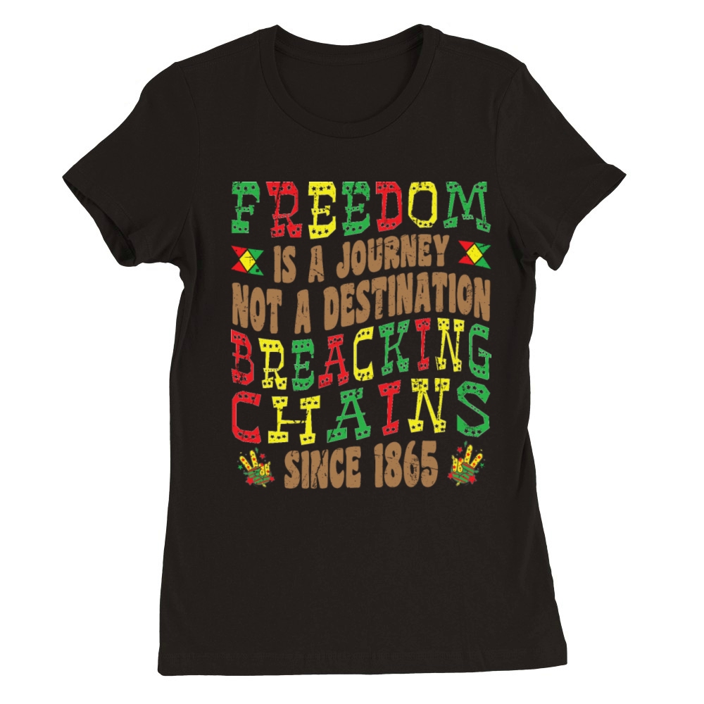 Breaking Chain Celebrate Juneteenth Black History Premium Womens Crewneck T-shirt