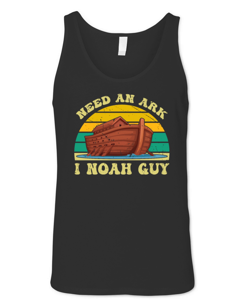 Retro Vintage Need An Ark I Noah Guy Christian Unisex Jersey Tank
